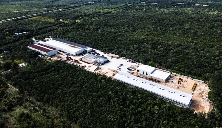 Planta Cancún para mostrar ubicación de Ingetek en Puerto Morelos. Quintana Roo.